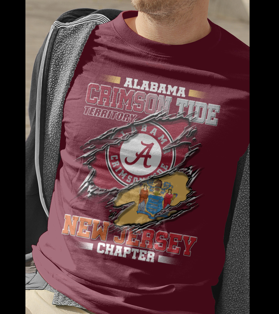 Alabama Crimson Tide Territory New Jersey Chapter T-Shirt