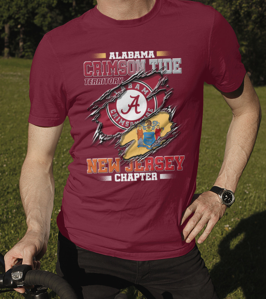 Alabama Crimson Tide Territory New Jersey Chapter T-Shirt