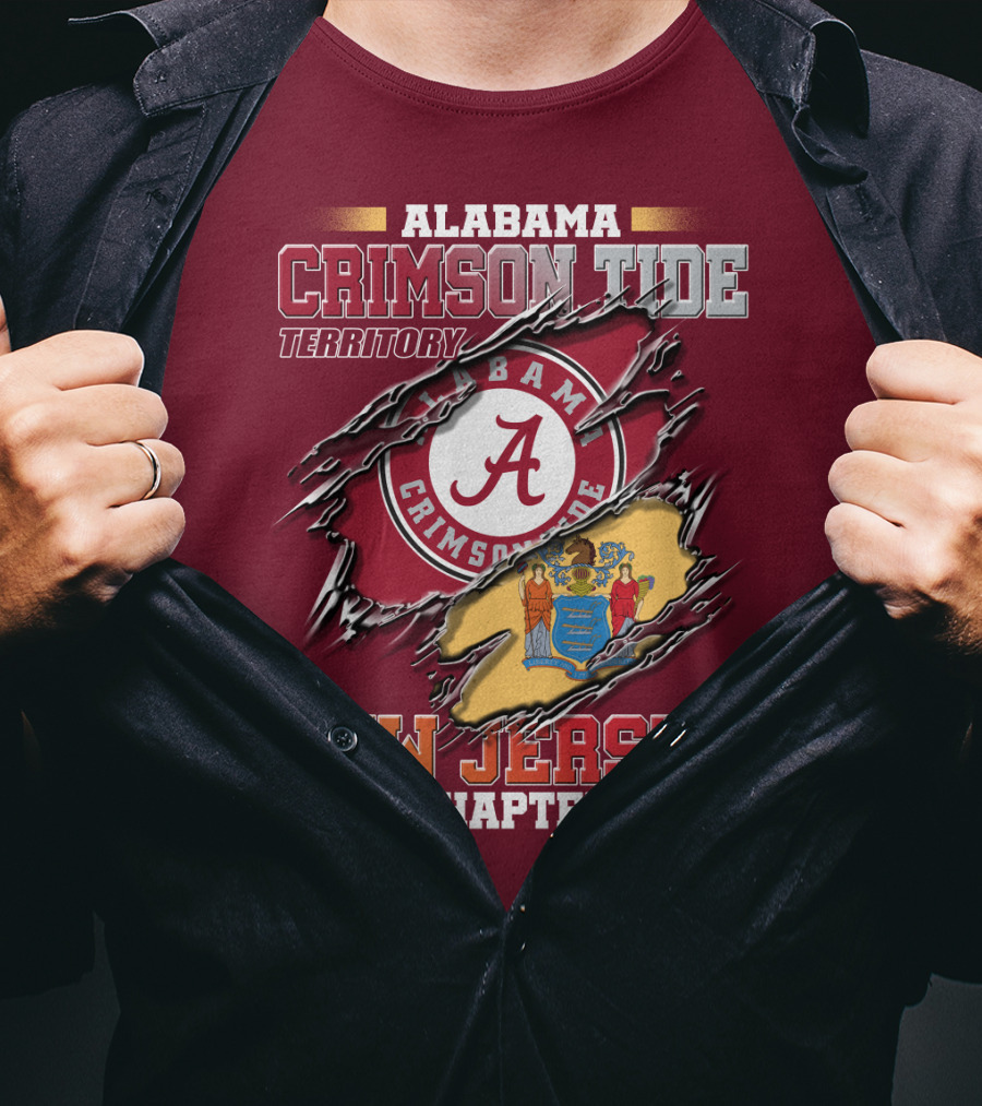 Alabama Crimson Tide Territory New Jersey Chapter T-Shirt