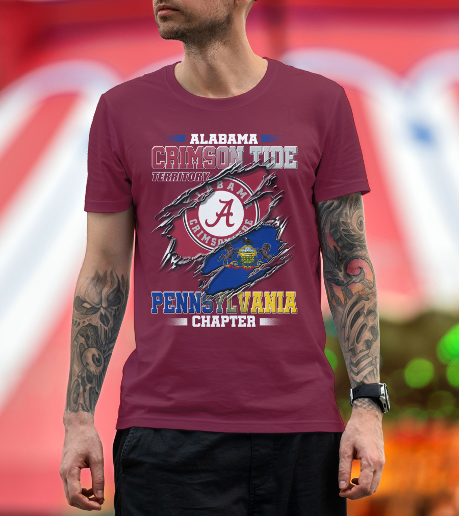 Alabama Crimson Tide Territory Pennsylvania Chapter T-Shirt