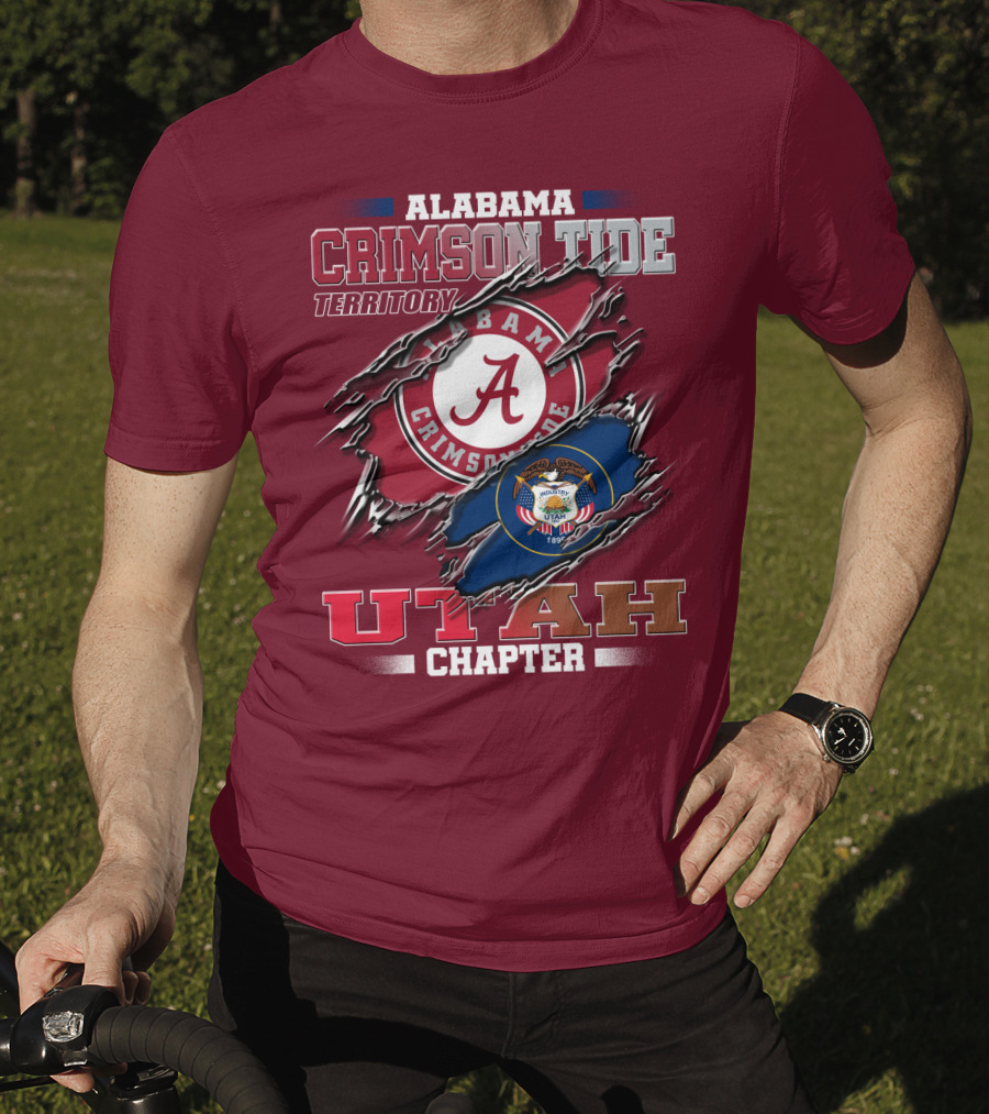 Alabama Crimson Tide Territory Utah Chapter 1896 Seal T-Shirt