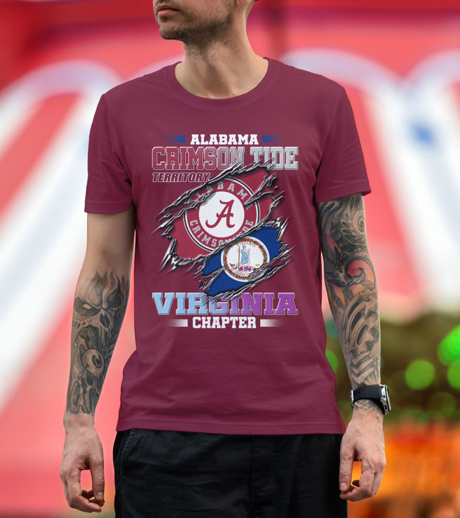 Alabama Crimson Tide Territory Virginia Chapter T-Shirt