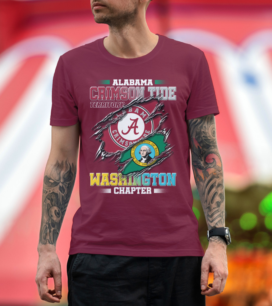 Alabama Crimson Tide Territory Washington Chapter T-Shirt