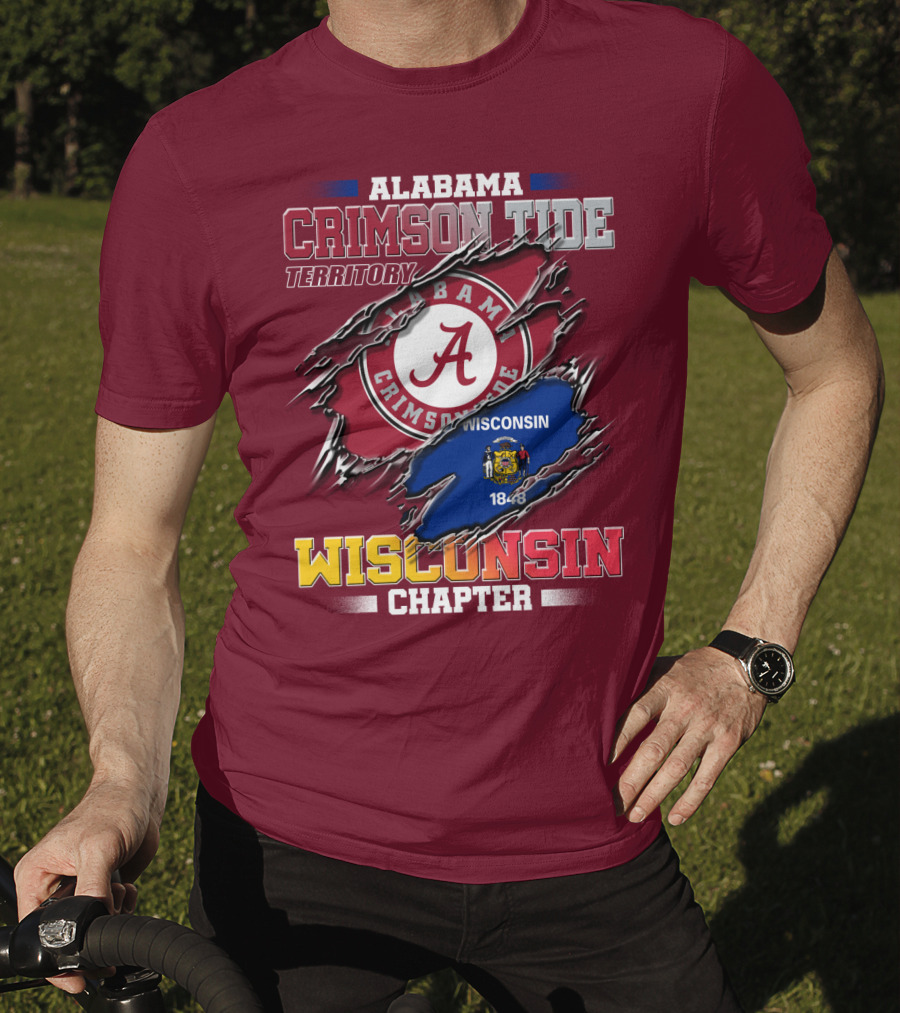 Alabama Crimson Tide Territory Wisconsin Chapter 1848 T-Shirt