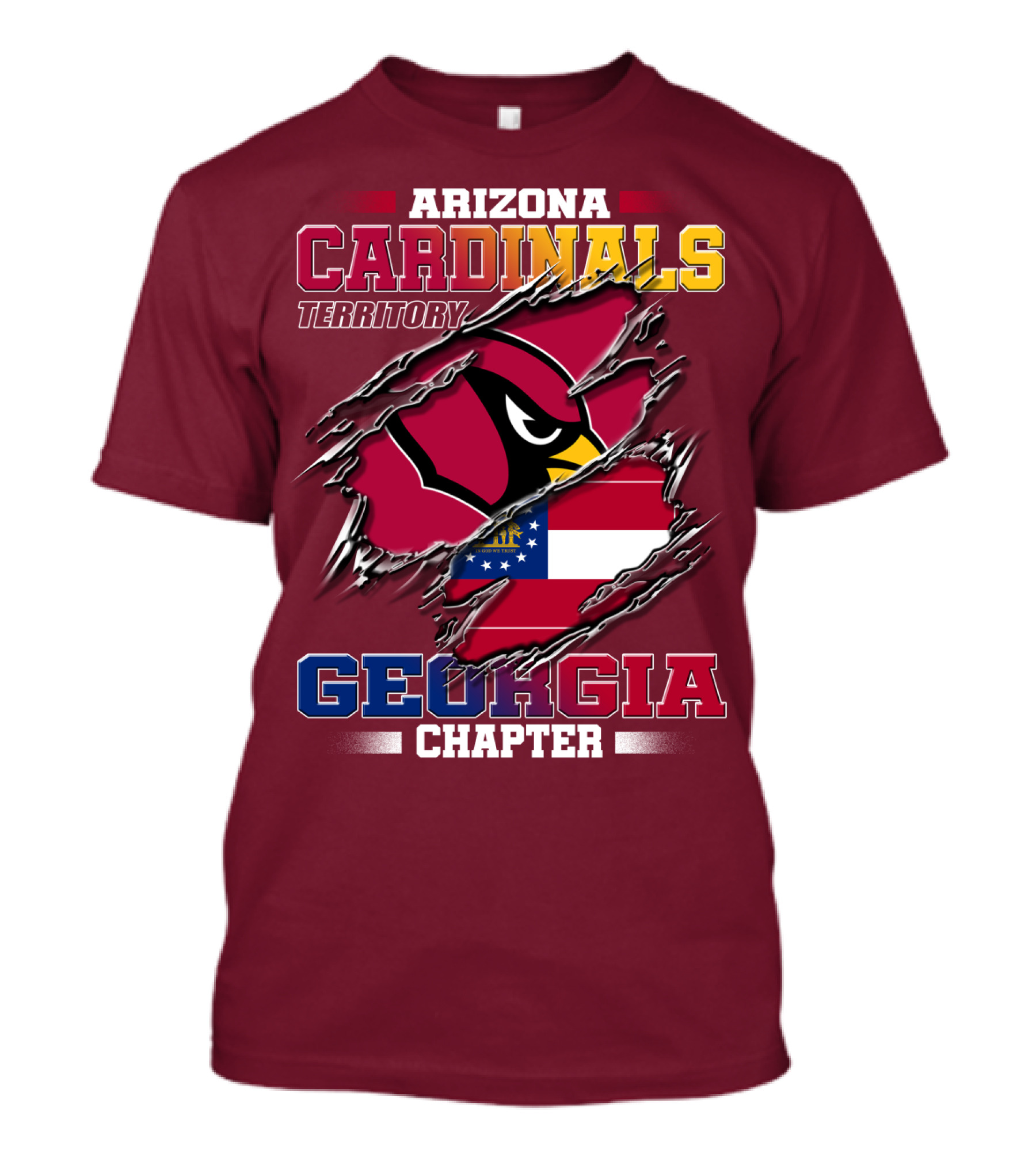 Arizona Cardinals Territory Georgia Chapter T-Shirt