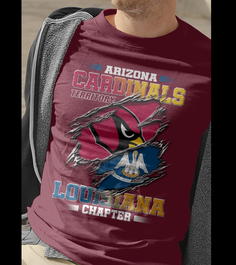 Arizona Cardinals Territory Louisiana Chapter T-Shirt