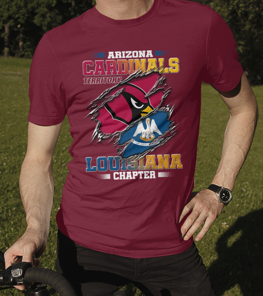 Arizona Cardinals Territory Louisiana Chapter T-Shirt