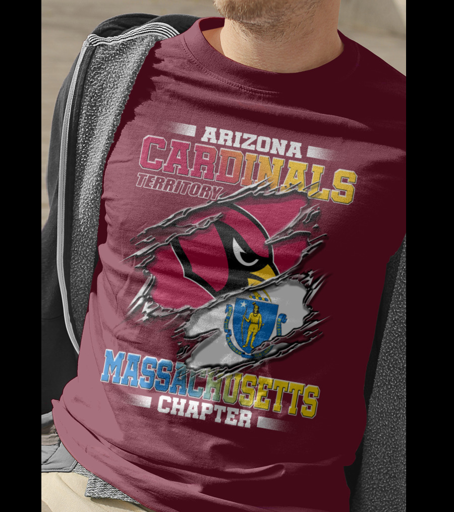 Arizona Cardinals Territory Massachusetts Chapter T-Shirt