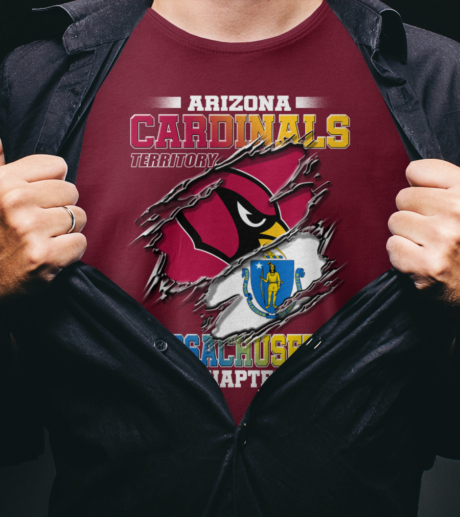 Arizona Cardinals Territory Massachusetts Chapter T-Shirt