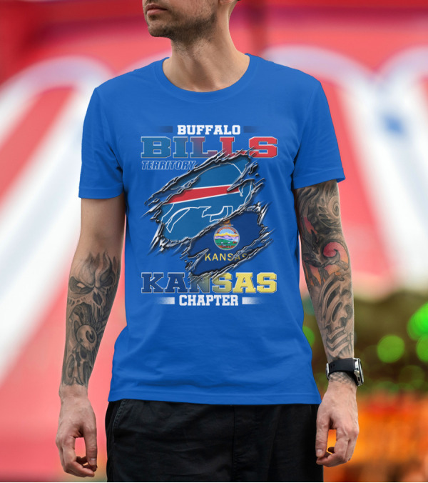 Premium T-Shirt: Buffalo Bills Territory Kansas Chapter T-Shirt Buffalo Bills Territory Kansas Chapter T-Shirt