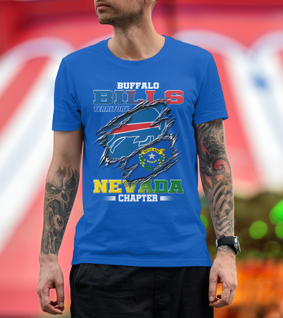 Buffalo Bills Territory Nevada Chapter Battle Born T-Shirt