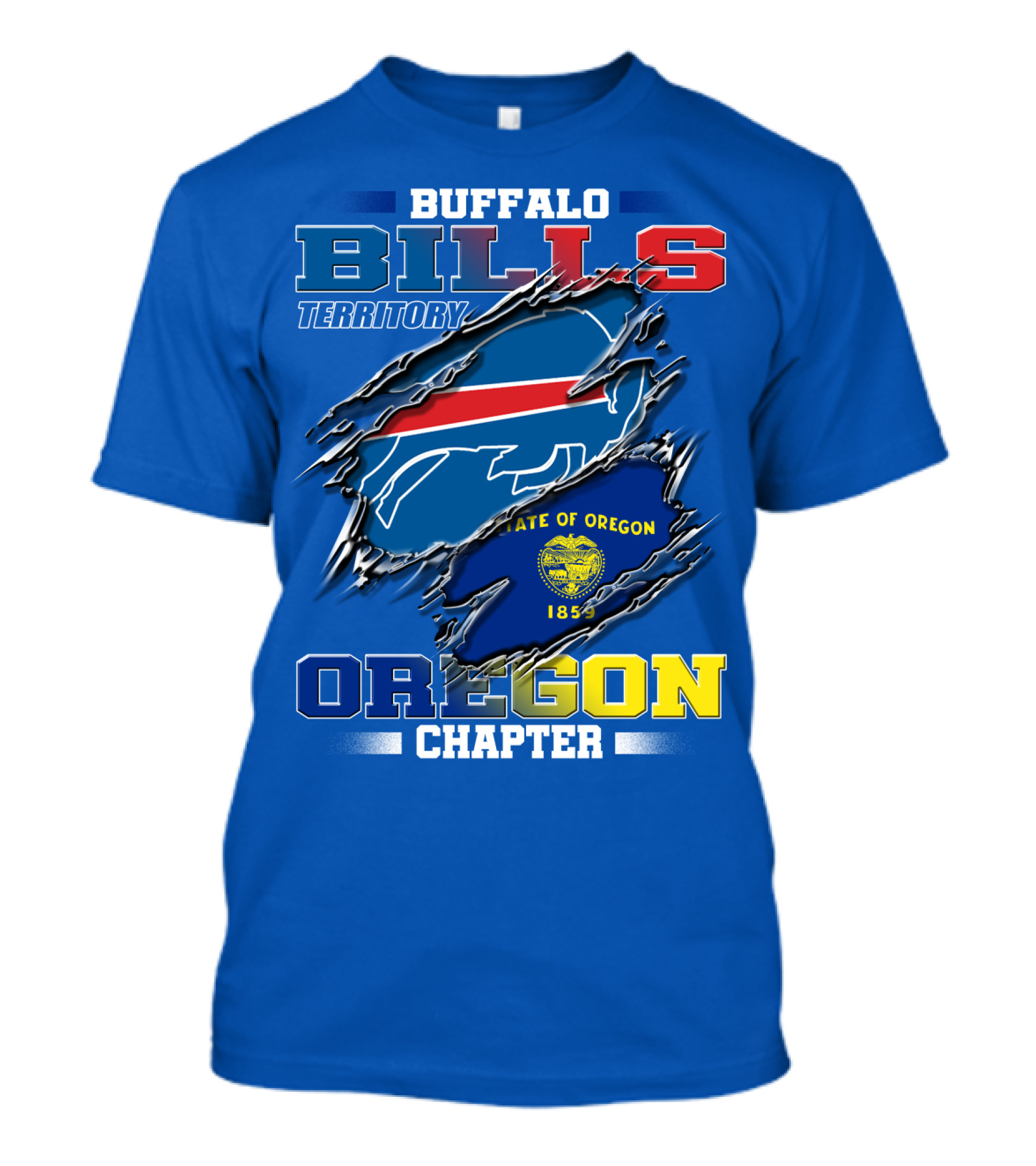Buffalo Bills Territory Oregon Chapter State Of Oregon 1859 T-Shirt