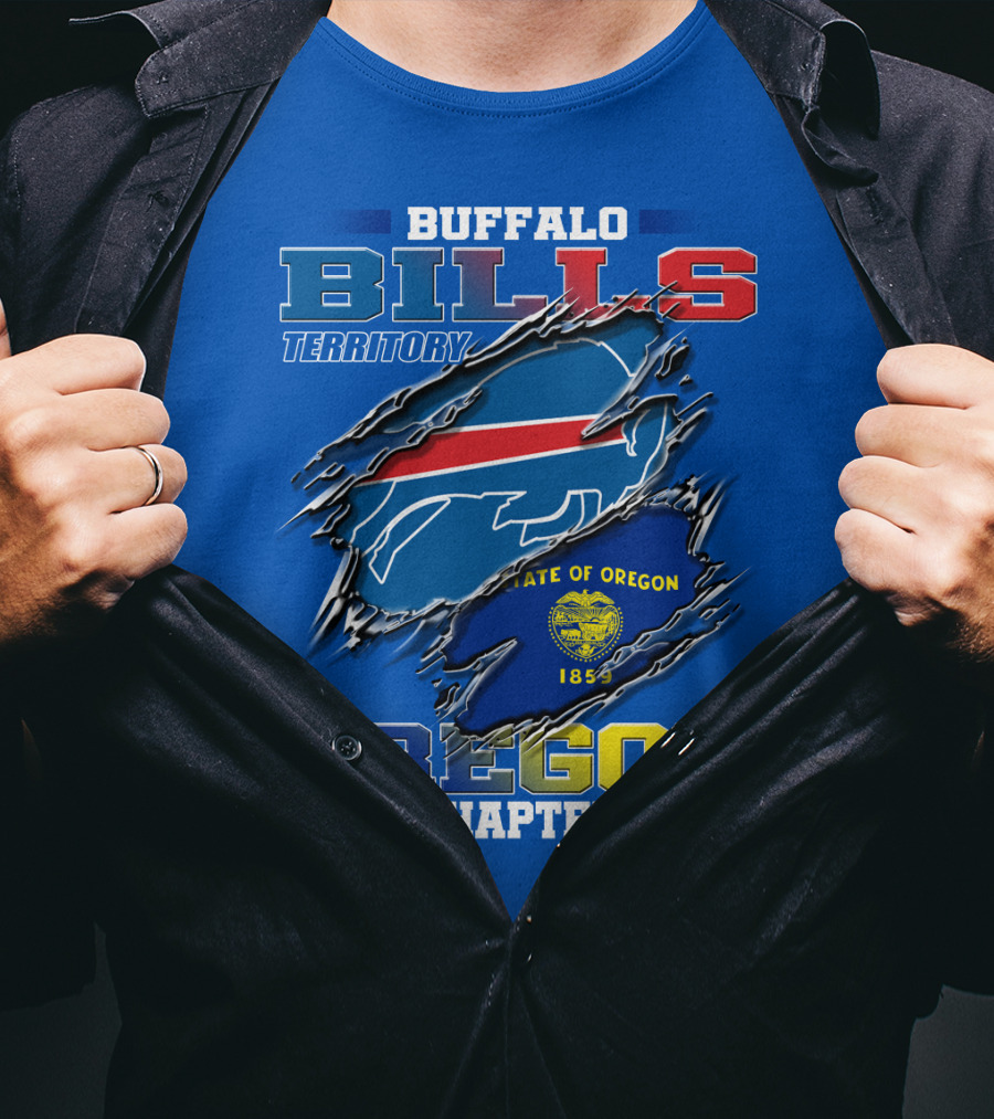 Buffalo Bills Territory Oregon Chapter State Of Oregon 1859 T-Shirt