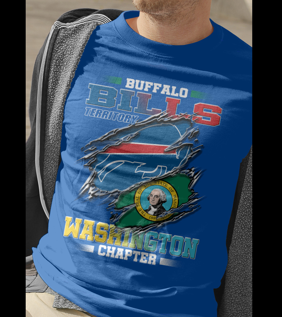 Buffalo Bills Territory Washington Chapter Seal Of The State Of Washington T-Shirt