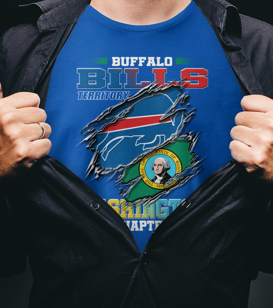 Buffalo Bills Territory Washington Chapter Seal Of The State Of Washington T-Shirt