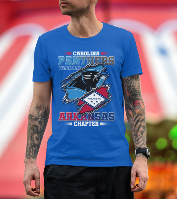 Premium T-Shirt: Carolina Panthers Territory Arkansas Chapter T-Shirt Carolina Panthers Territory Arkansas Chapter T-Shirt