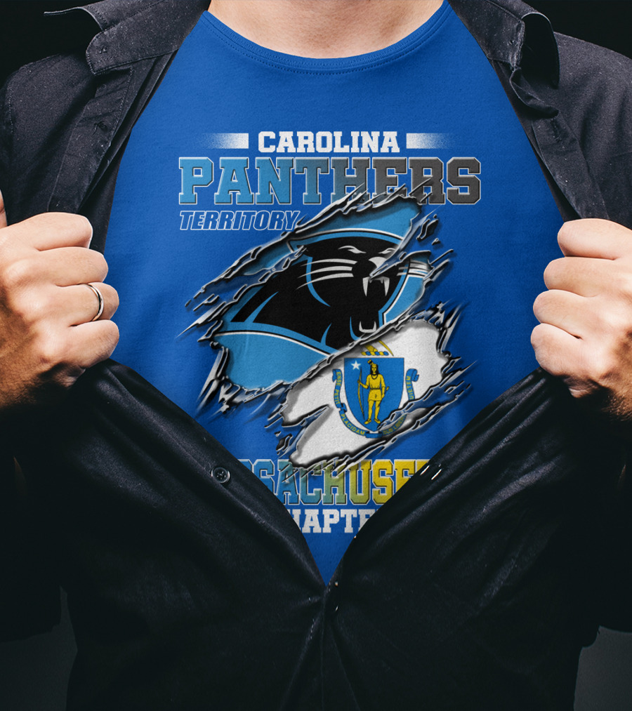 Carolina Panthers Territory Massachusetts Chapter T-Shirt