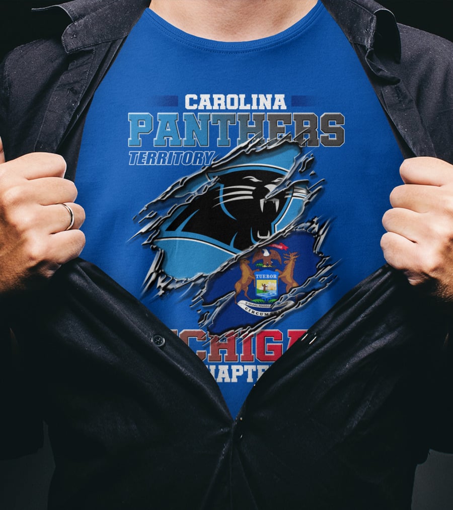 Carolina Panthers Territory Michigan Chapter T-Shirt