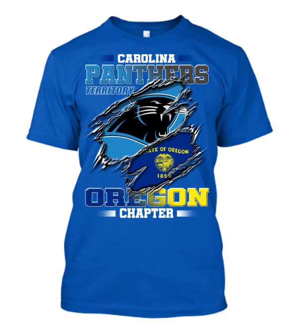 Carolina Panthers Territory Oregon Chapter State Of Oregon 1859 T-Shirt