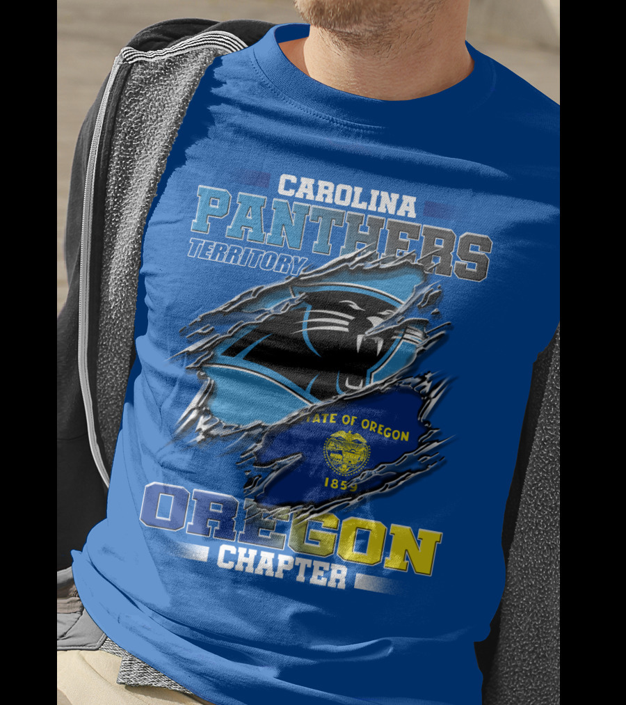 Carolina Panthers Territory Oregon Chapter State Of Oregon 1859 T-Shirt