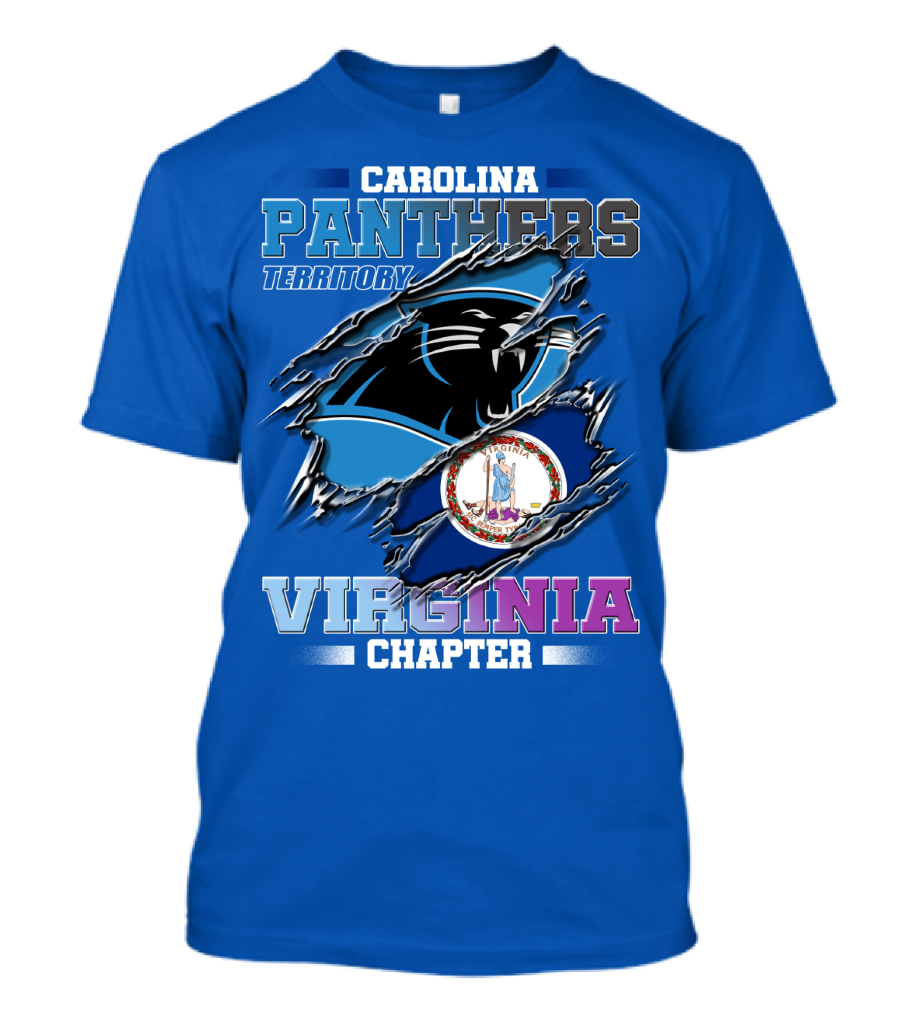 Carolina Panthers Territory Virginia Chapter T-Shirt