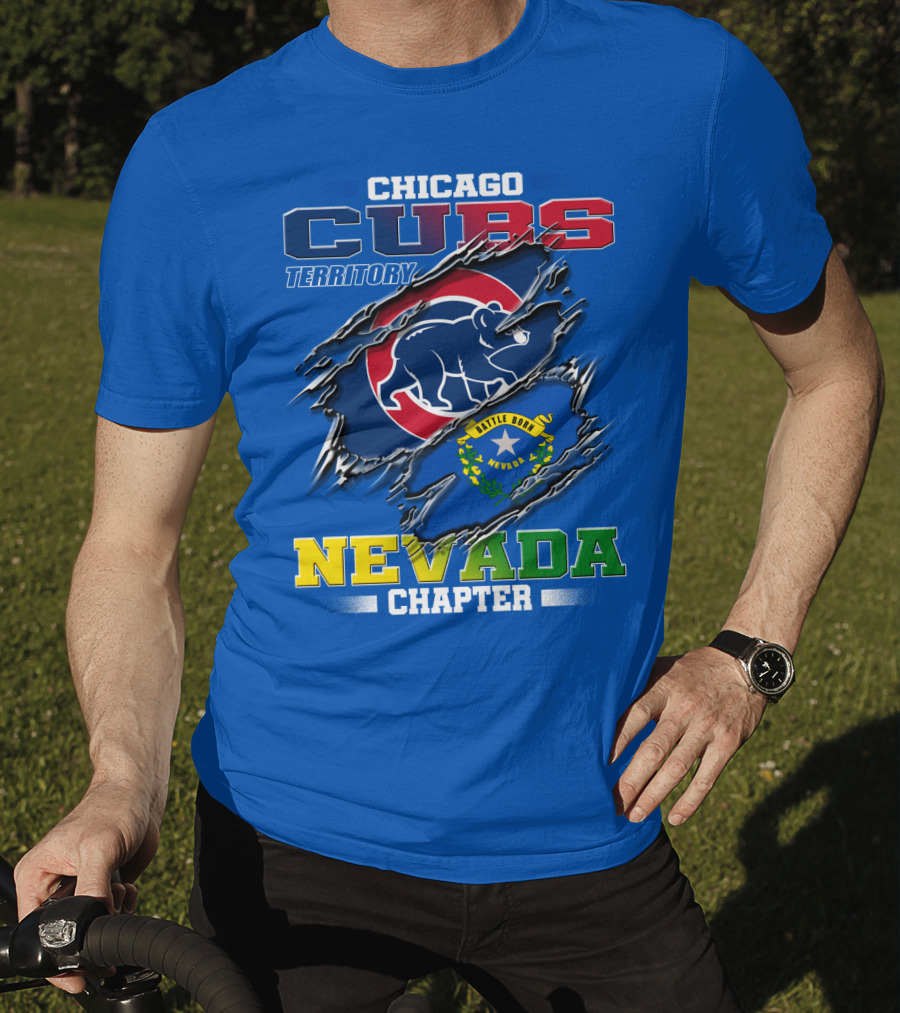 Chicago Cubs Territory Nevada Chapter Battle Born T-Shirt