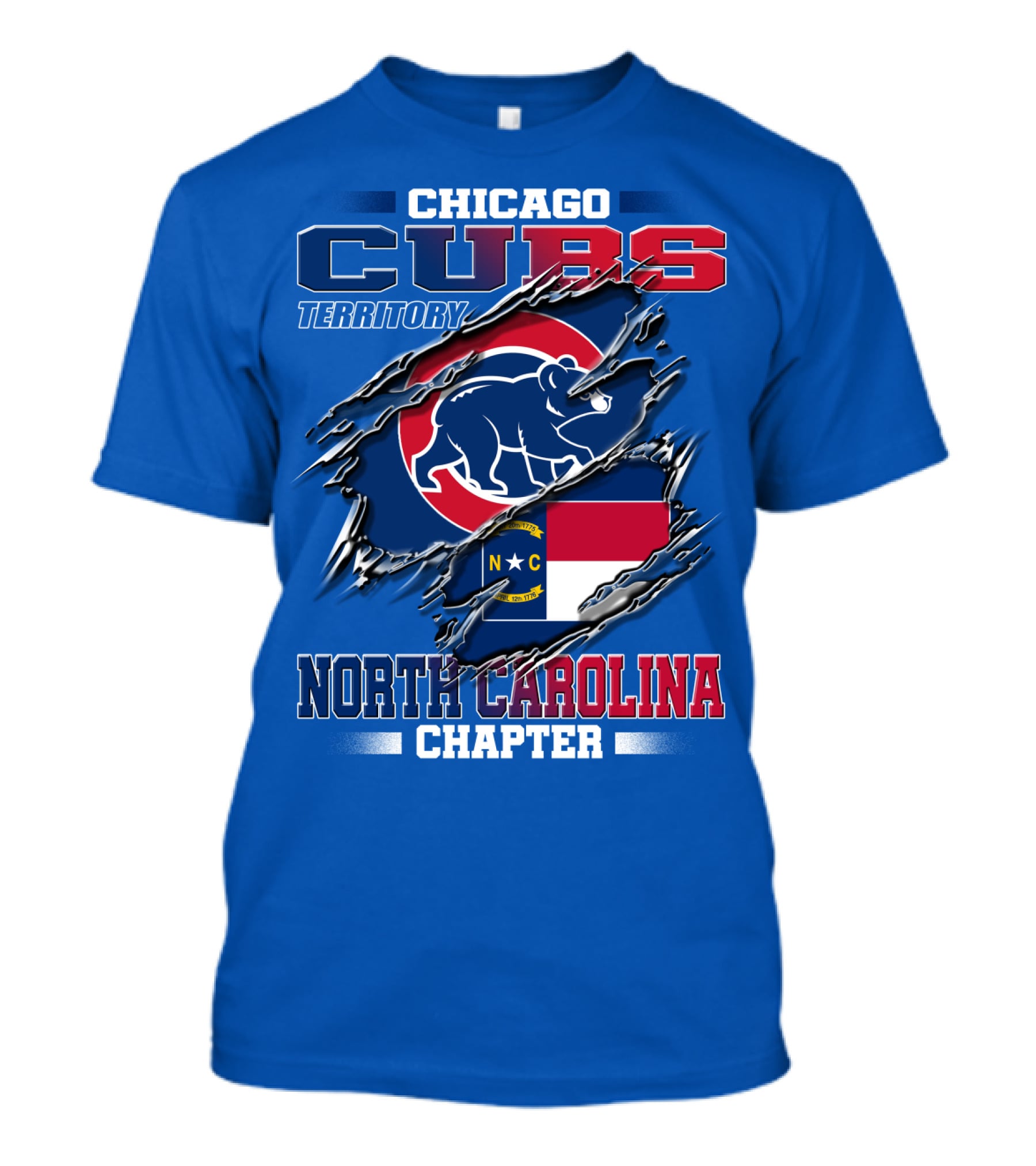 Chicago Cubs Territory North Carolina Chapter T-Shirt