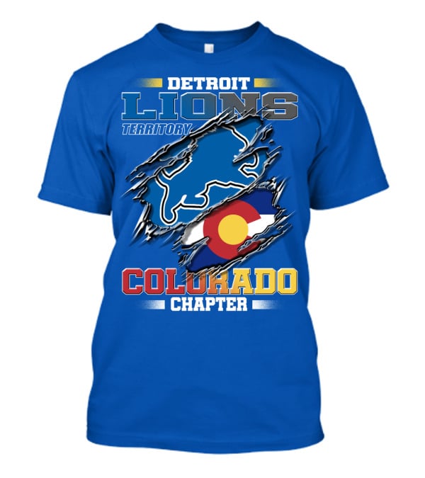 Detroit Lions Territory Colorado Chapter T-Shirt