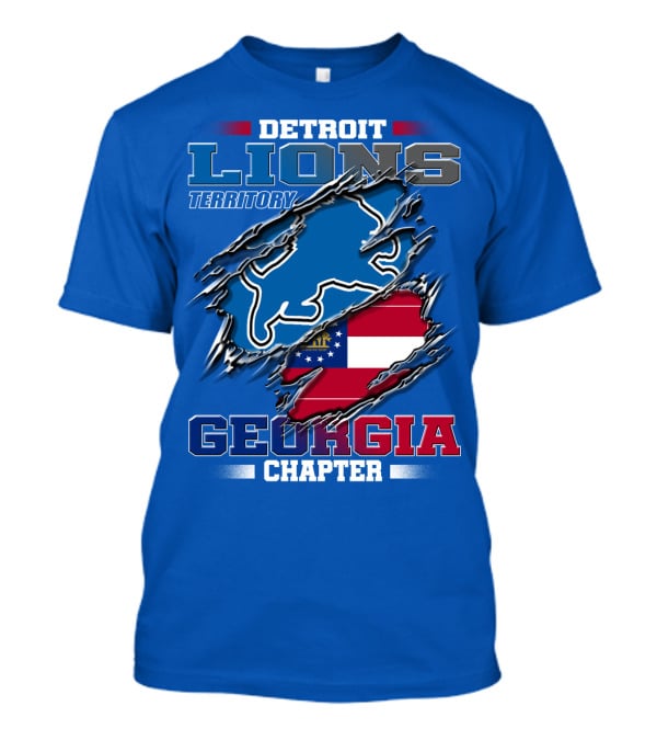 Detroit Lions Territory Georgia Chapter T-Shirt