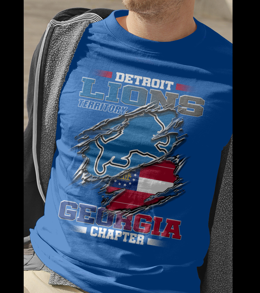 Detroit Lions Territory Georgia Chapter T-Shirt
