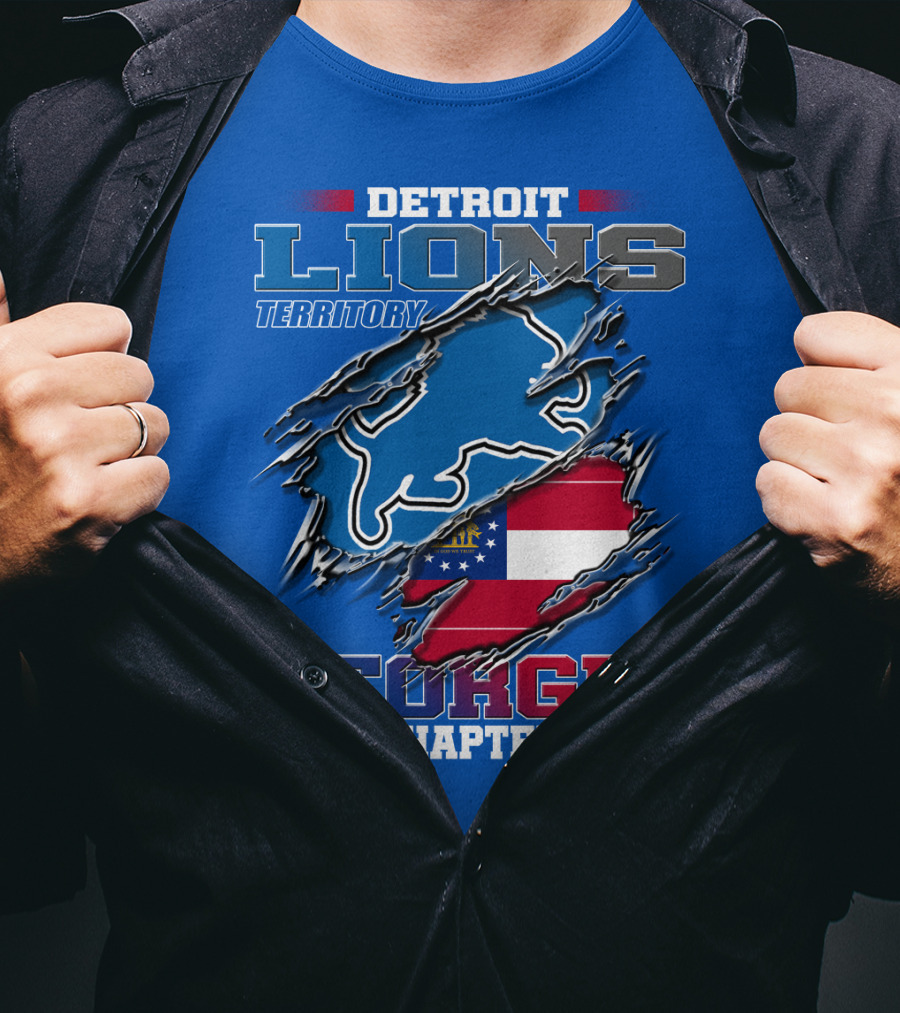 Detroit Lions Territory Georgia Chapter T-Shirt