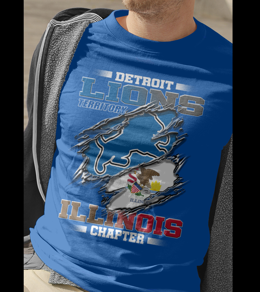 Detroit Lions Territory Illinois Chapter T-Shirt