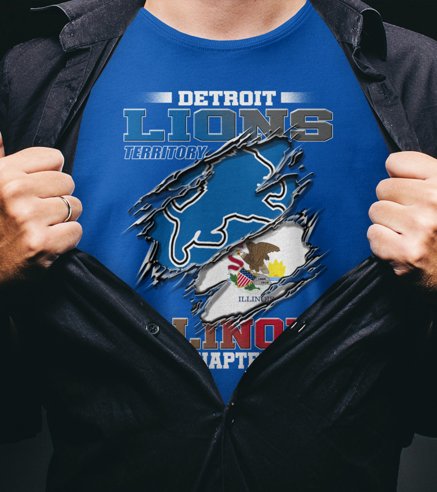 Detroit Lions Territory Illinois Chapter T-Shirt