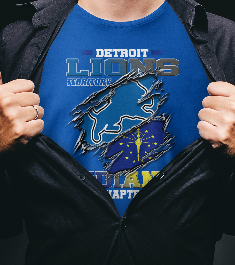 Detroit Lions Territory Indiana Chapter T-Shirt