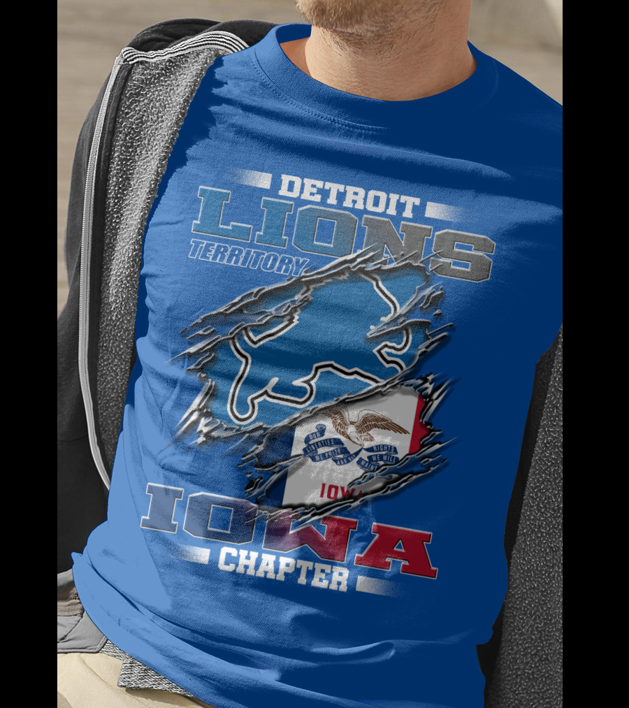 Detroit Lions Territory Iowa Chapter T-Shirt