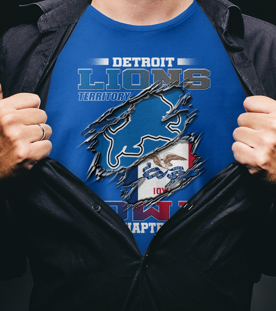 Detroit Lions Territory Iowa Chapter T-Shirt