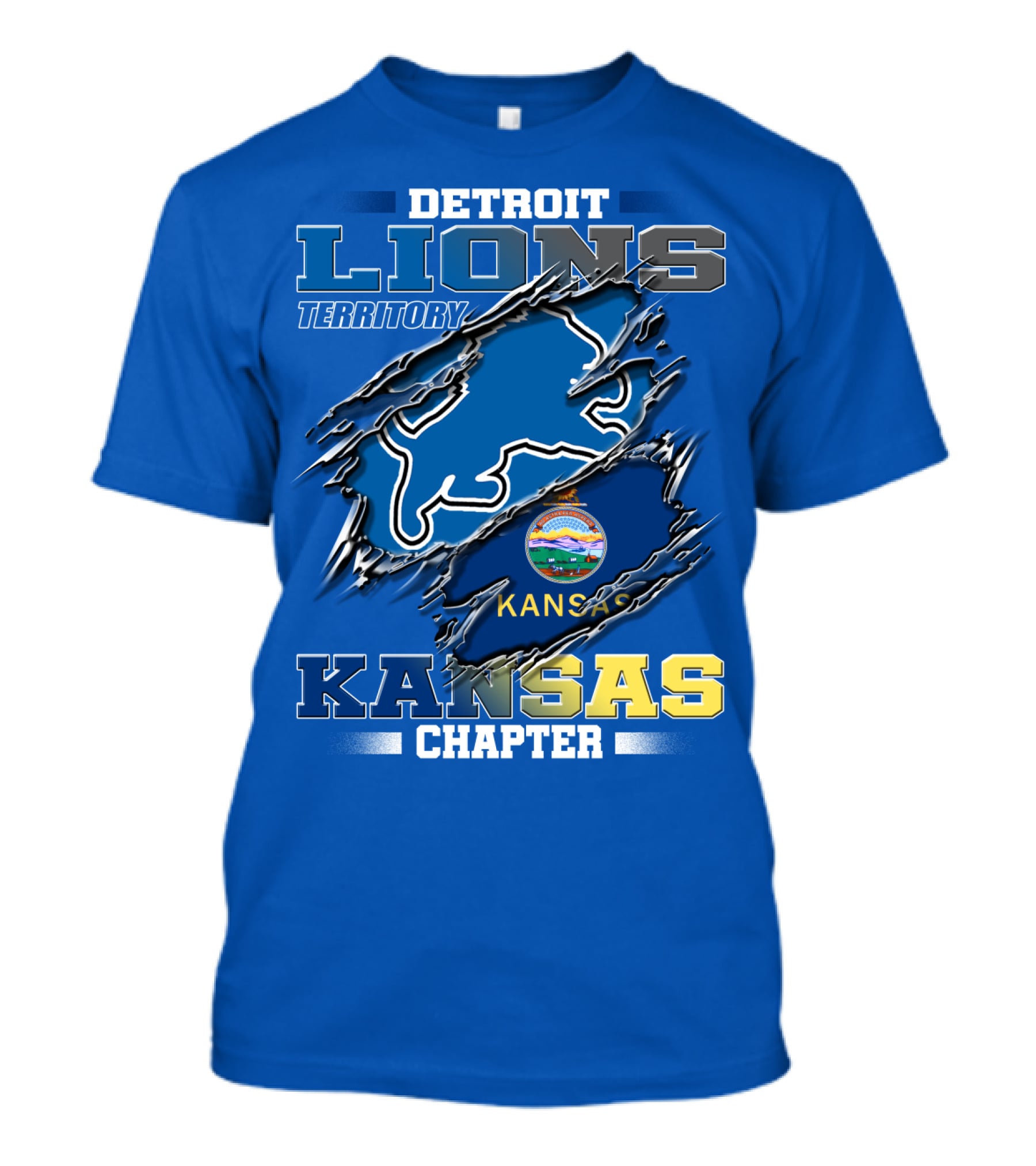 Detroit Lions Territory Kansas Chapter T-Shirt