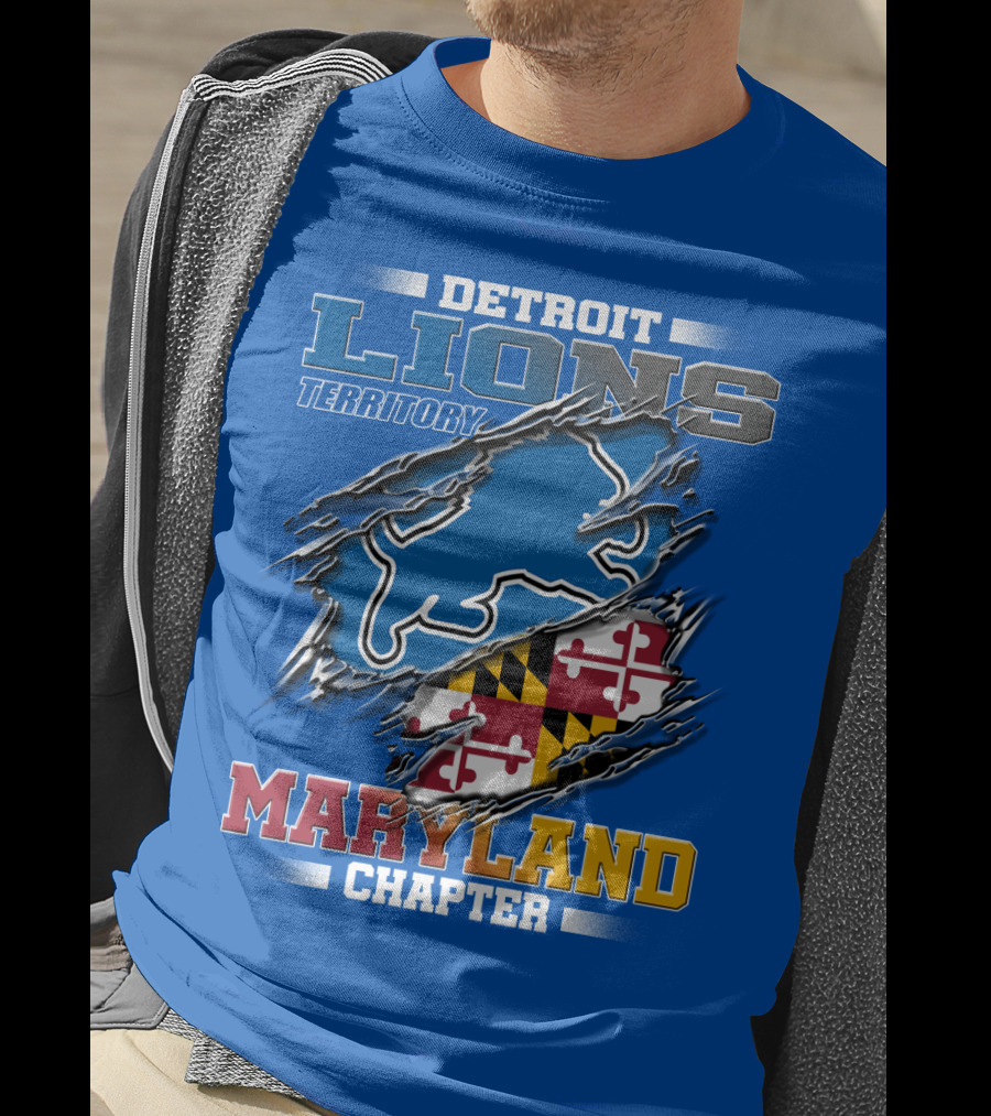 Detroit Lions Territory Maryland Chapter T-Shirt