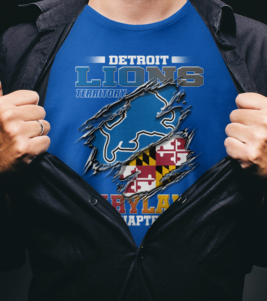 Detroit Lions Territory Maryland Chapter T-Shirt