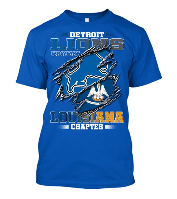 Detroit Lions Territory Louisiana Chapter T-Shirt