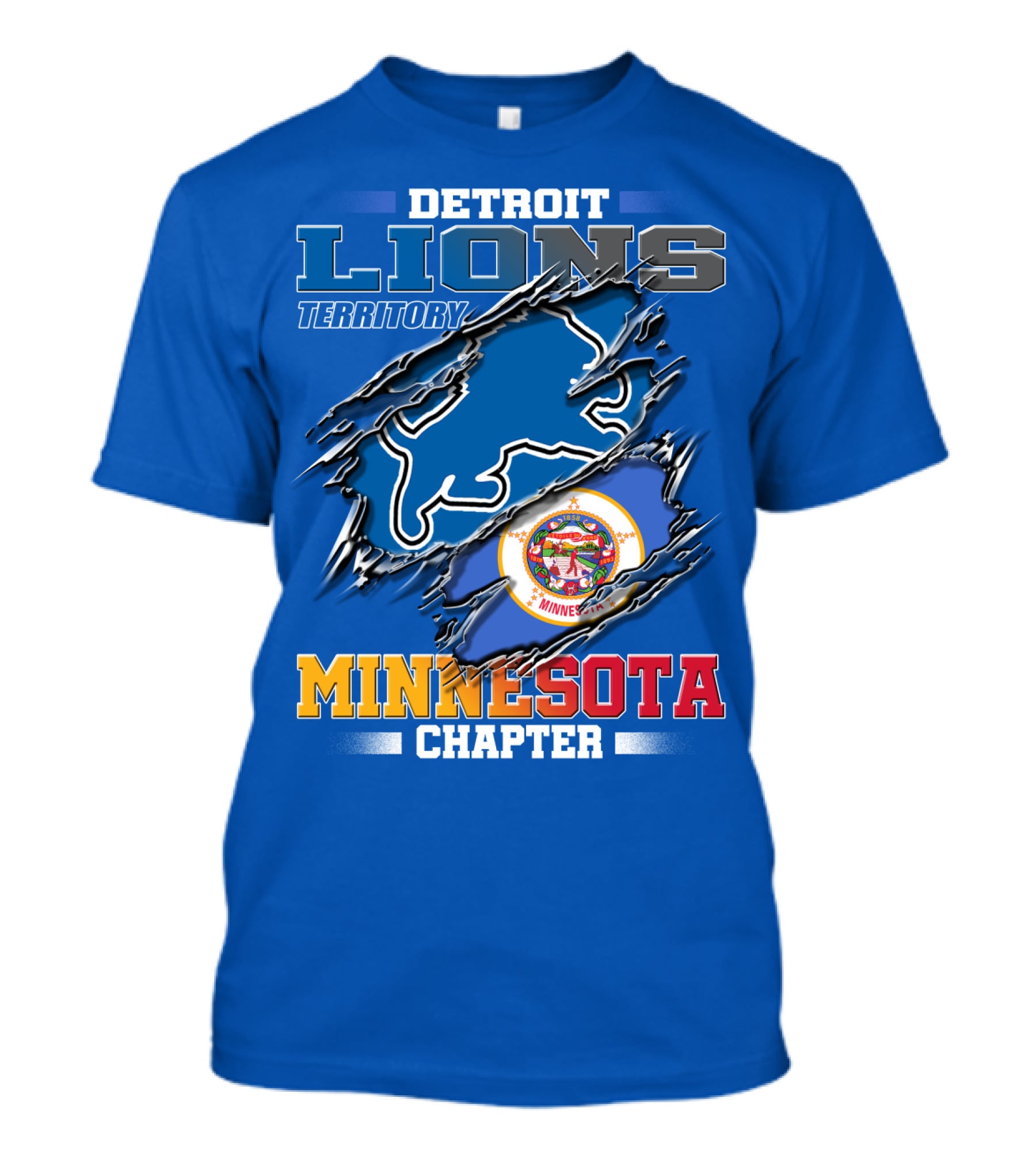 Detroit Lions Territory Minnesota Chapter T-Shirt