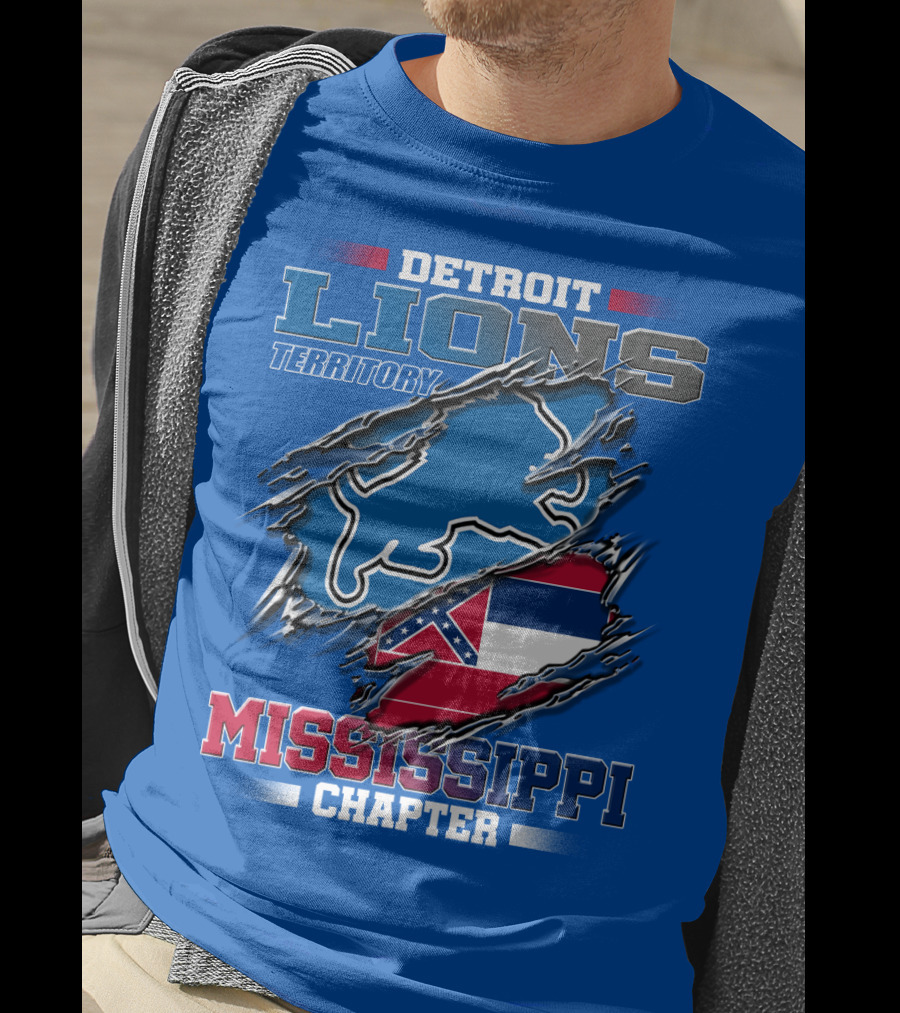 Detroit Lions Territory Mississippi Chapter T-Shirt