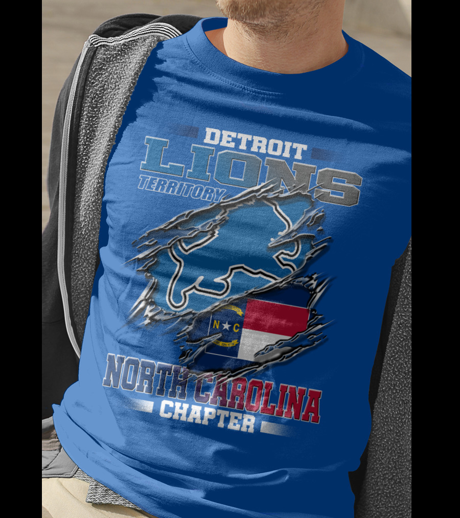 Detroit Lions Territory North Carolina Chapter T-Shirt