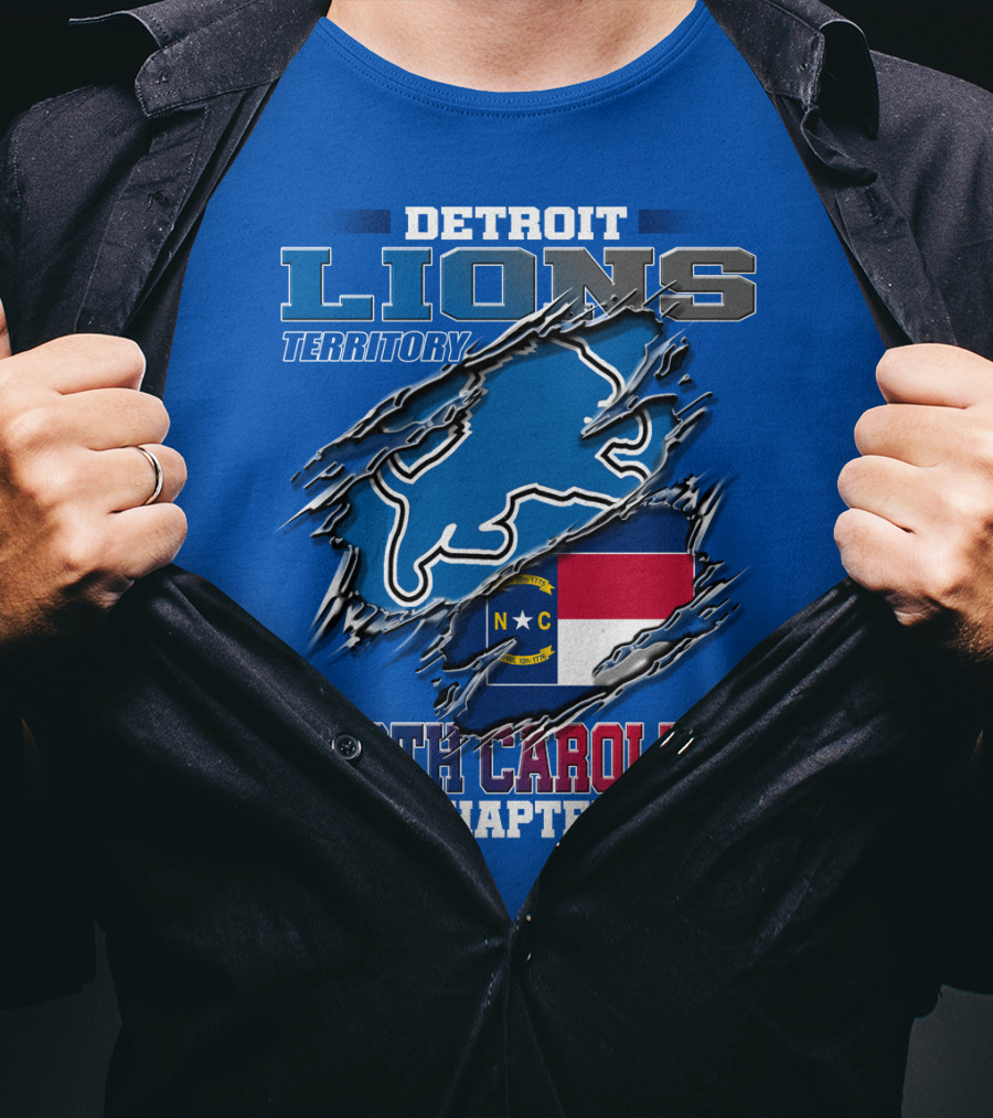 Detroit Lions Territory North Carolina Chapter T-Shirt