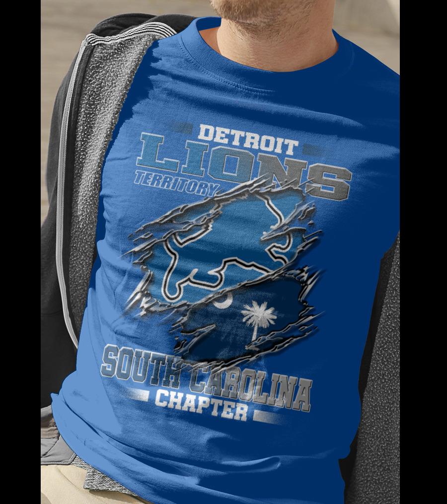 Detroit Lions Territory South Carolina Chapter T-Shirt