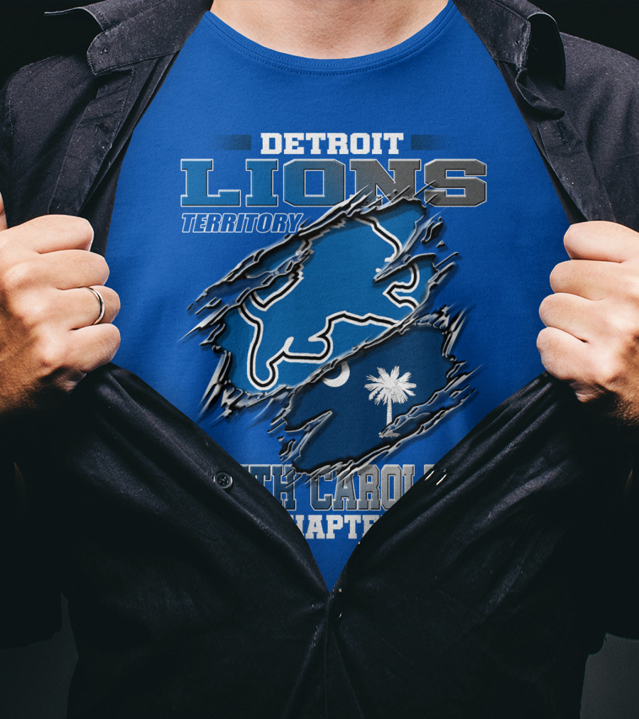 Detroit Lions Territory South Carolina Chapter T-Shirt