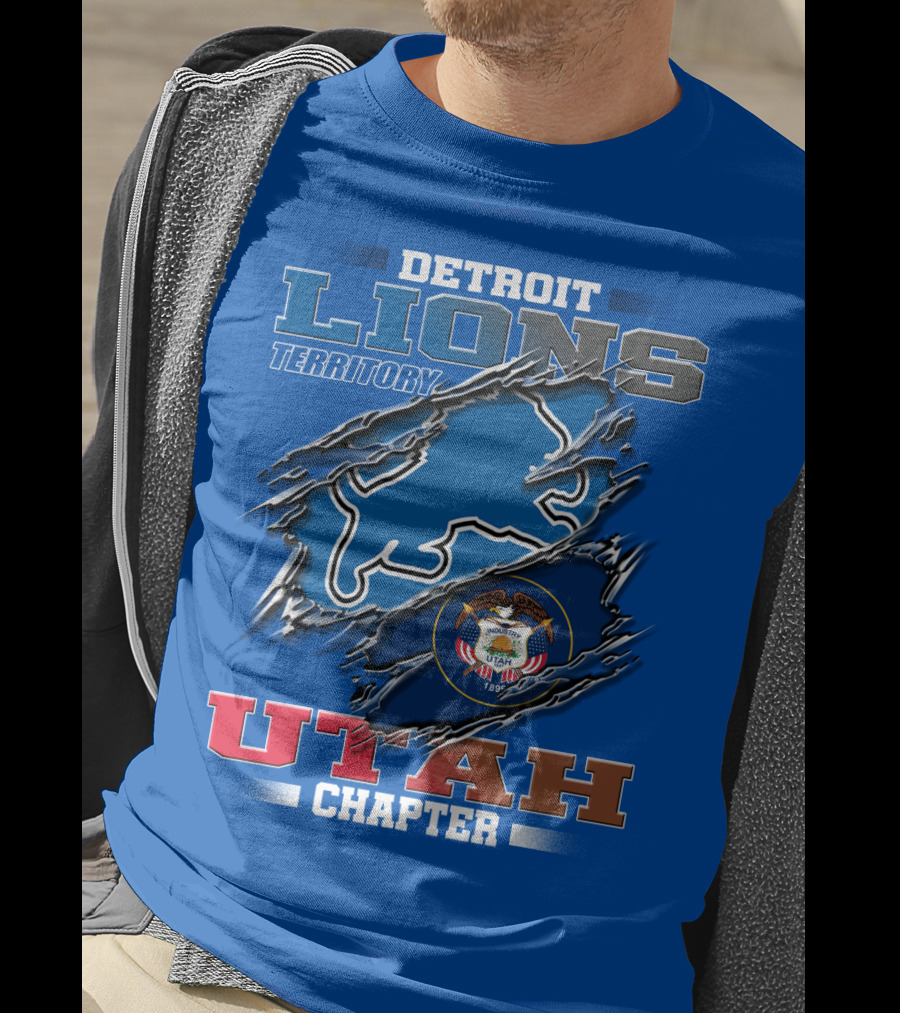 Detriot Lions Territory Utah Chapter T-Shirt