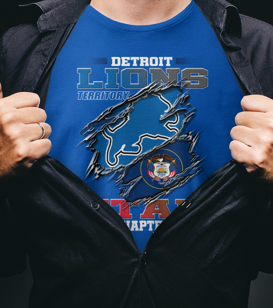 Detriot Lions Territory Utah Chapter T-Shirt