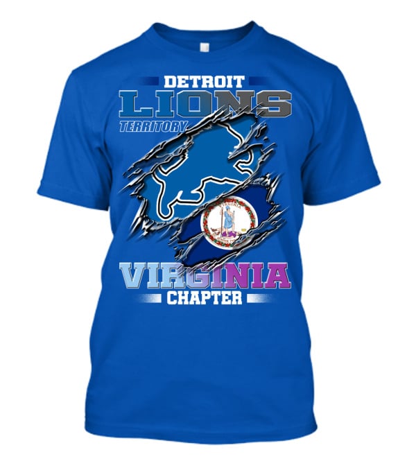 Detroit Lions Territory Virginia Chapter T-Shirt