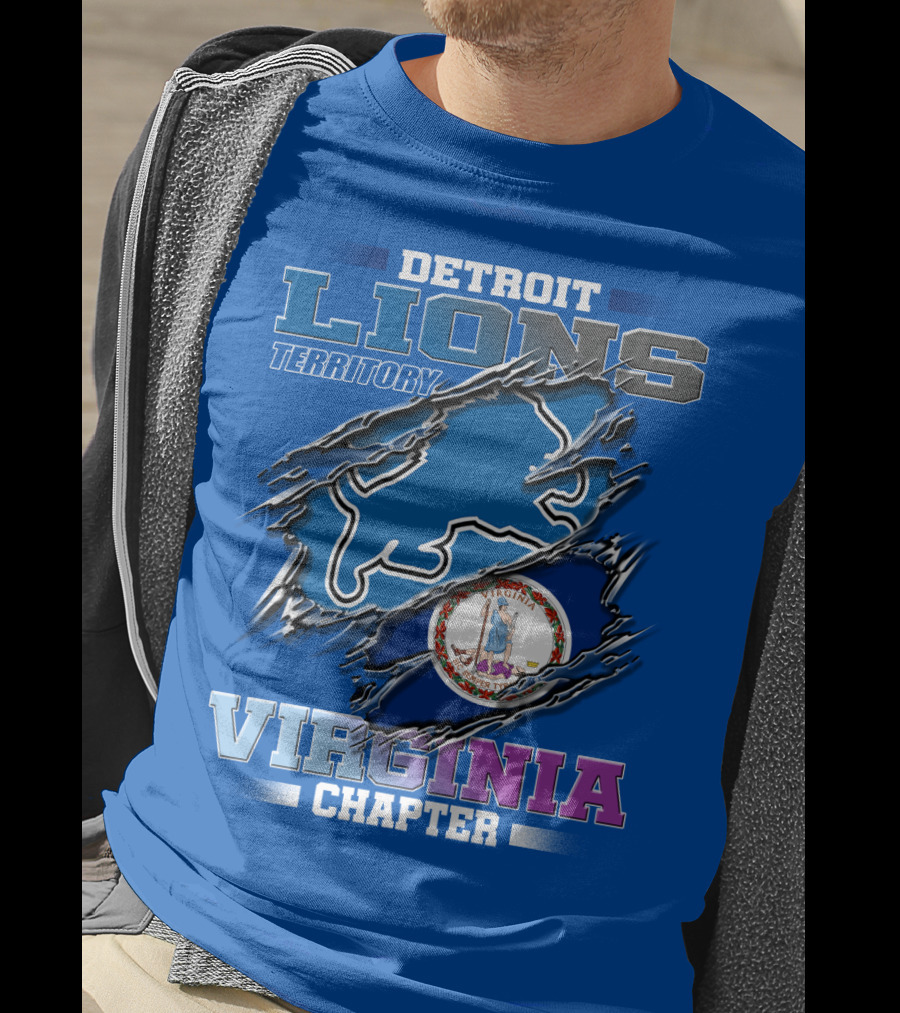 Detroit Lions Territory Virginia Chapter T-Shirt